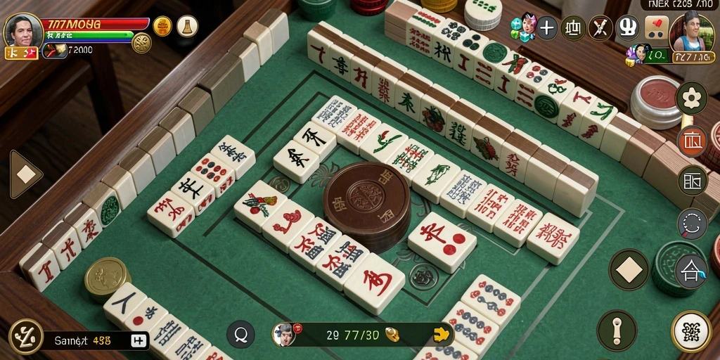 Screenshot utama 777RT menampilkan gameplay Mahjong yang seru dan menarik.