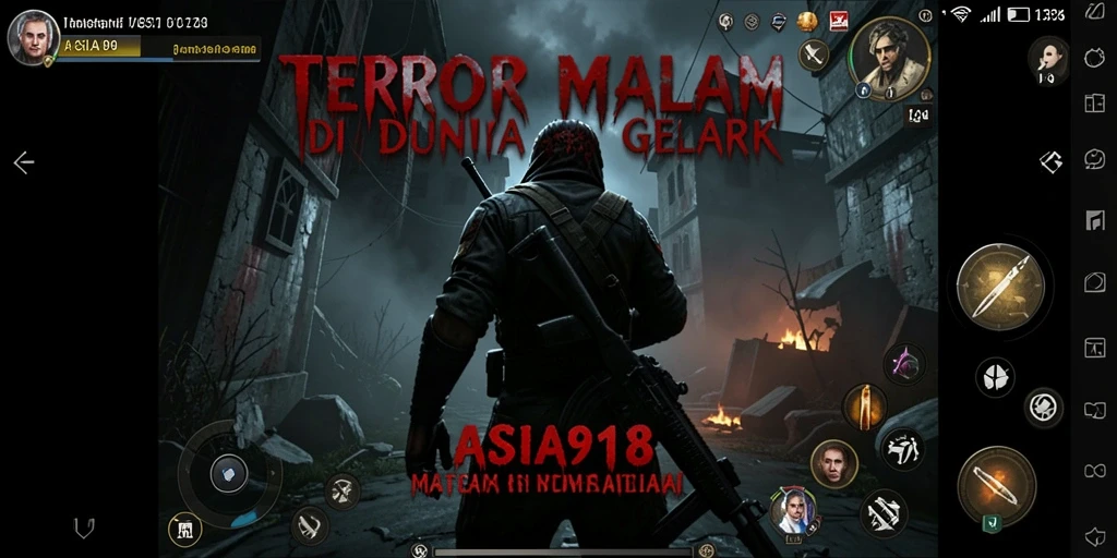 Tampilan gameplay seram di ASIA918 dengan suasana mencekam.
