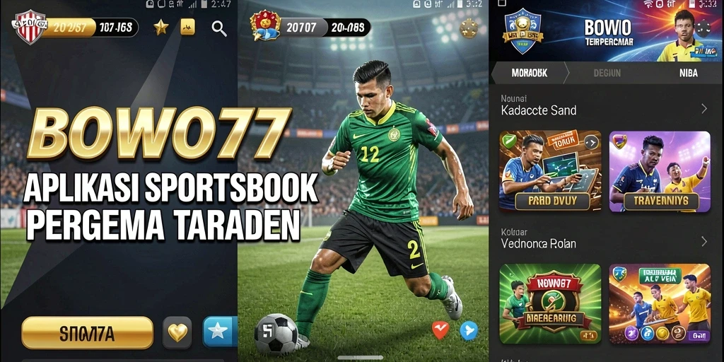 Tampilan gameplay Sportsbook yang menarik dan interaktif di BOWO77.