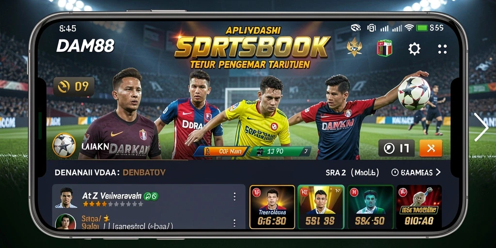 Tampilan screenshot bermain sportsbook yang interaktif dan menarik.