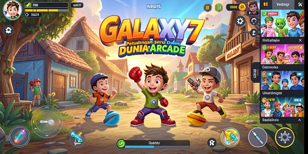 Tampilan gameplay seru di GALAXY77 yang penuh aksi.