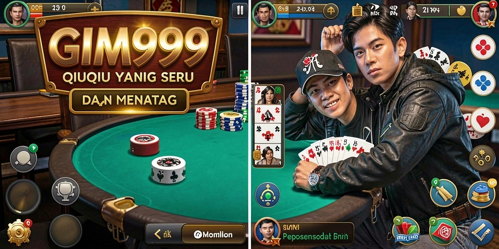 Tampilan menawan gameplay QiuQiu yang mendebarkan.