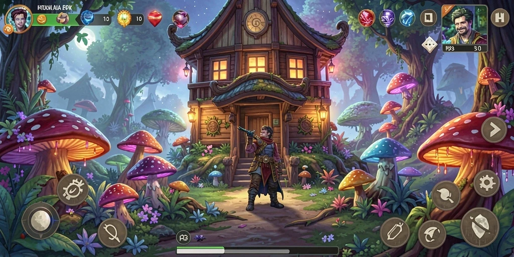 Screenshot gameplay H03 menampilkan aksi petualangan yang mendebarkan.
