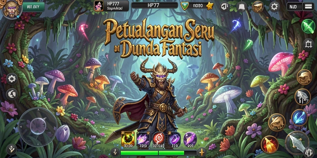 Screenshot gameplay HP777 yang menunjukkan misi petualangan yang mendebarkan.