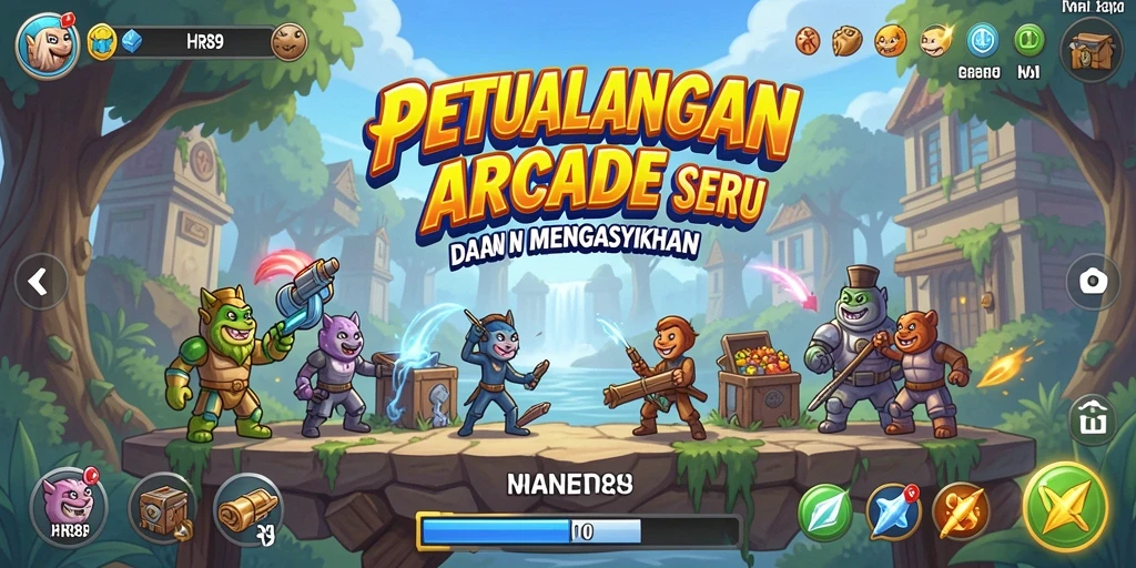 Screenshot gameplay HR89 yang menunjukkan aksi seru game Arcade.
