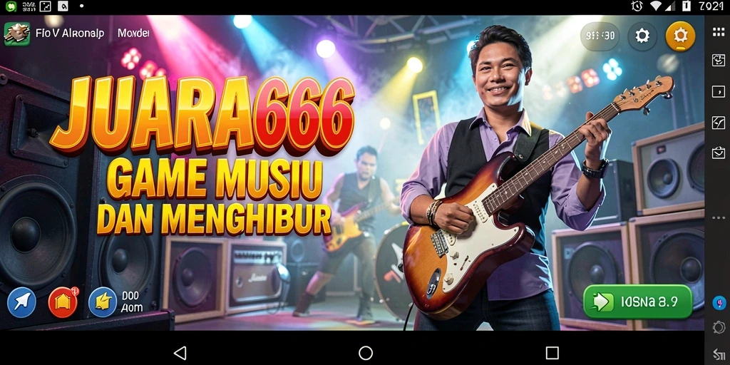 Tampilan gameplay JUARA666 dengan berbagai pilihan lagu.