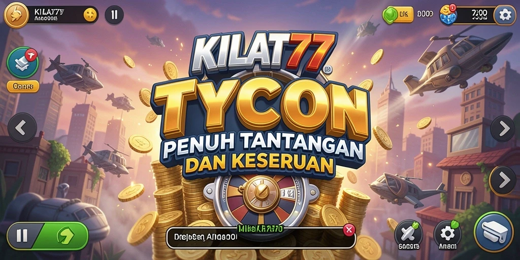 Tangkapan layar utama KILAT77 menampilkan gameplay seru bisnis Tycoon.
