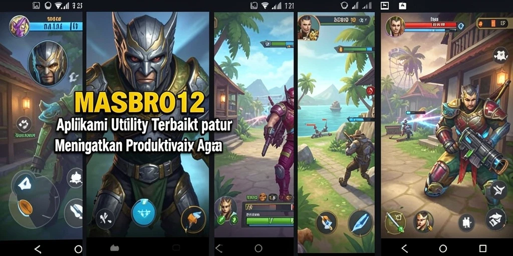 Tampilan antarmuka MASBRO12 yang bersih dan sederhana.