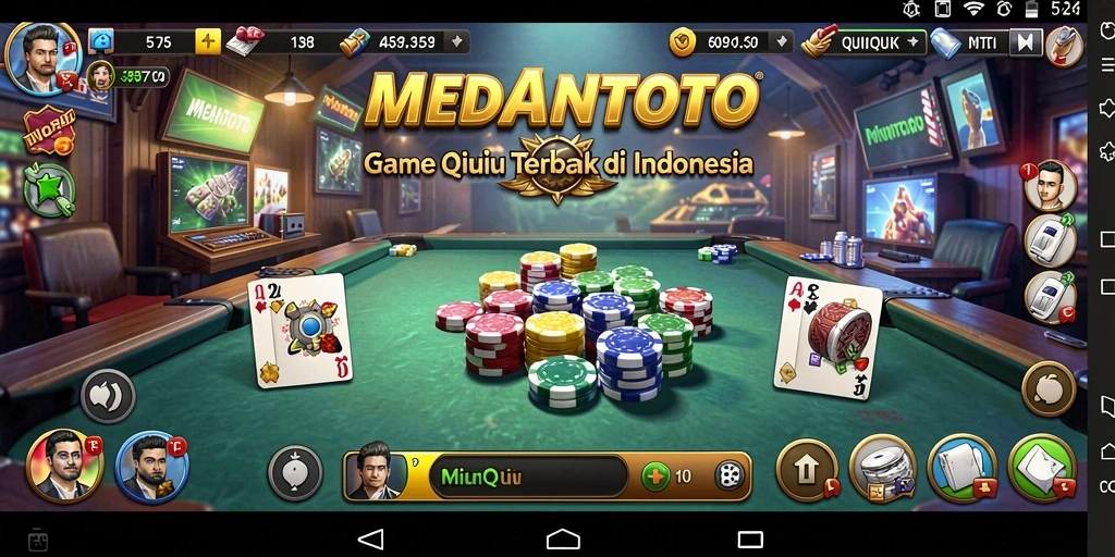 Screenshot gameplay QiuQiu yang seru dari MEDANTOTO.