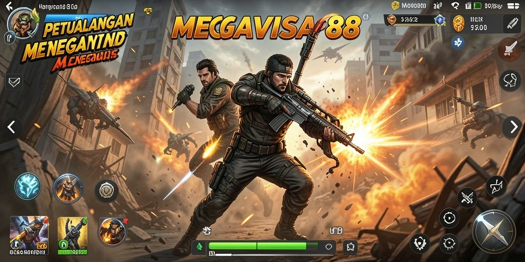 Tampilan gameplay seru dari MEGAVISA88 dengan aksi menegangkan.