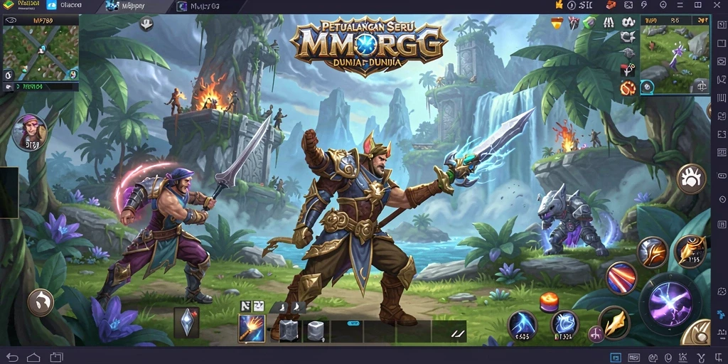 Tampilan seru gameplay MMORPG MVP789 dengan pemandangan yang menakjubkan.