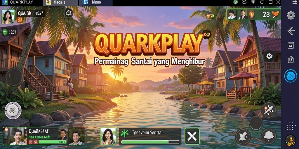Tangkapan layar gameplay QUARKPLAY menampilkan keseruan permainan Casual.