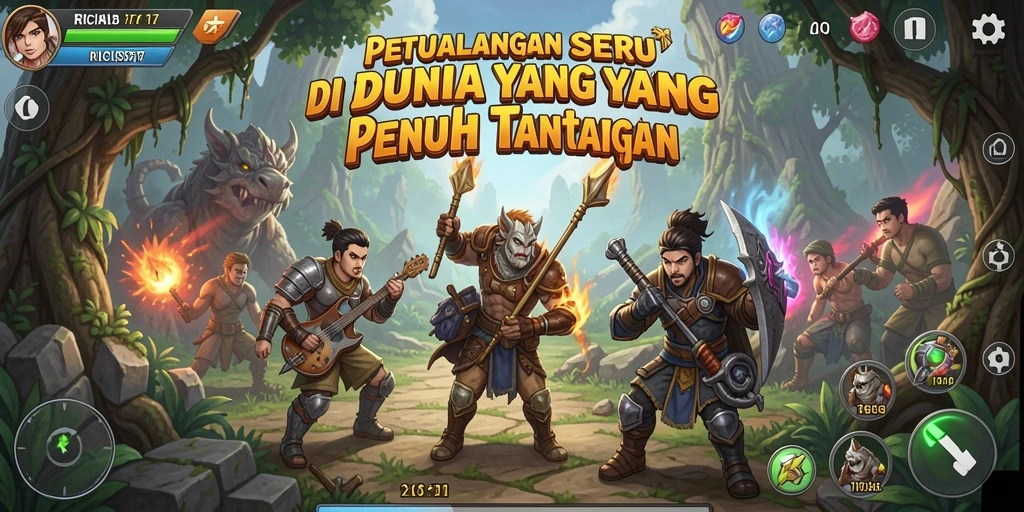 Tampilan gameplay <strong>RICIS77</strong> yang penuh aksi dan petualangan.