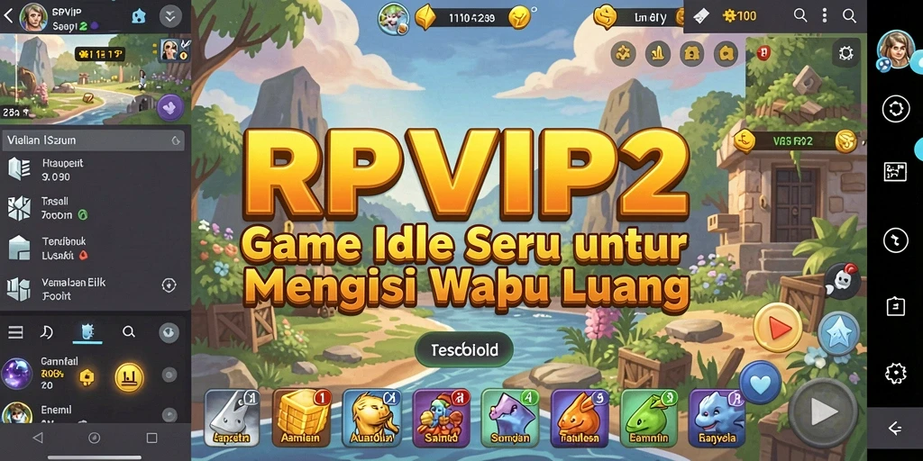Tampilan gameplay RPVIP2 yang menarik dan penuh warna.