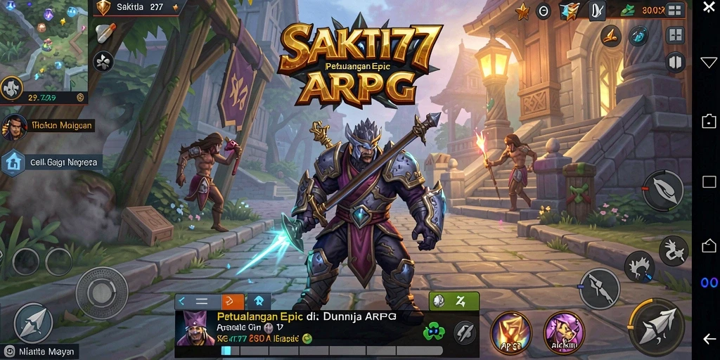 Tampilan gameplay ARPG yang mendebarkan di SAKTI77.