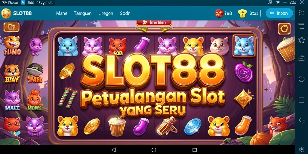 Screenshot gameplay SLOT88 yang menampilkan petualangan seru di dunia slot.