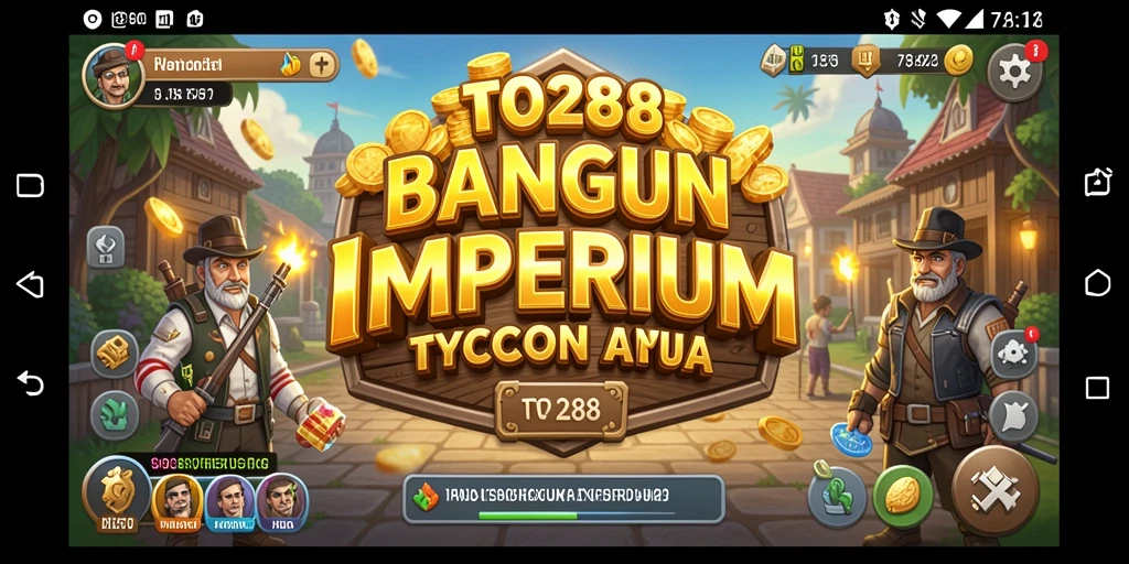Screenshot gameplay TO288 menampilkan strategi Tycoon yang menarik.