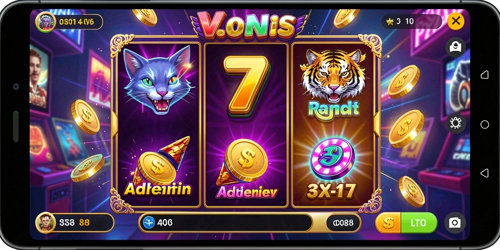 Screenshot gameplay V21 yang menampilkan momen seru dalam permainan Slot.